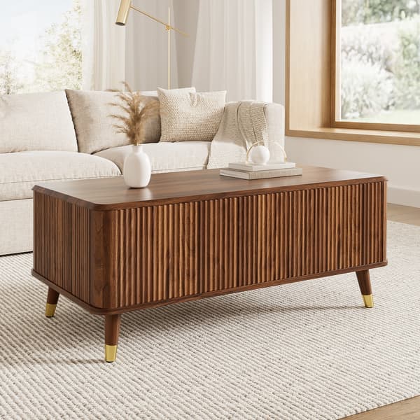 SONNENH Sofabord, MDF, Valnød, 97 × 52 × 56,5 cm