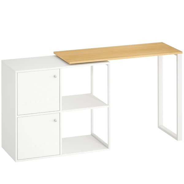 SONNENH Skrivebord, Træ, Hvid, 150 × 40 × 75 cm