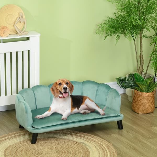 SONNENH Hundeseng, Polyester, Grøn, 98,5 × 60,5 × 35,5 cm