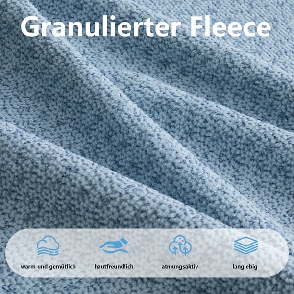 SONNENH Brravo Ottoman Granular Fleece-Blue