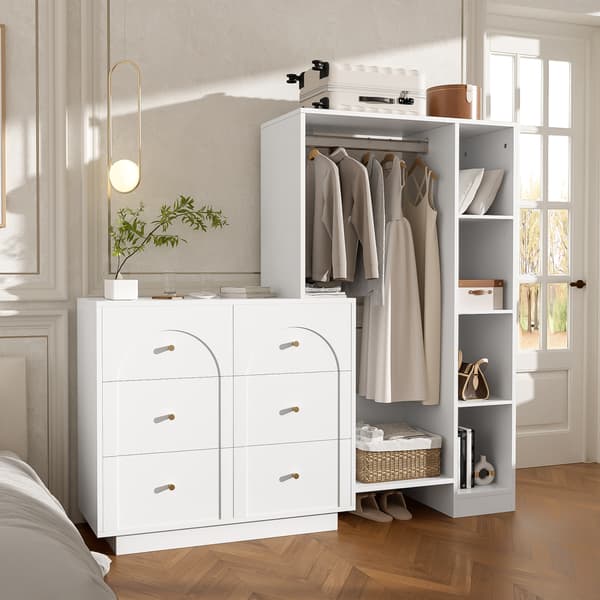 SONNENH Opbevaringsskab, Spånplade, Hvid, 139 × 35 × 133 cm