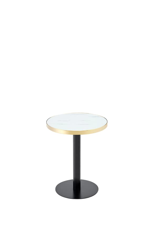 SONNENH Sidebord, MDF, Hvid, 60 × 60 × 74 cm