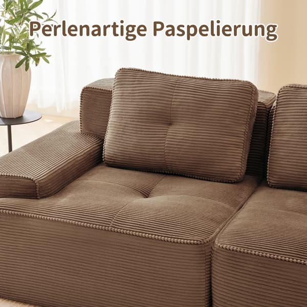 SONNENH Cloud Modular Sofa Boneless Sofa, Modular Corner Sofa, Overdimensioneret Modular Cloud Sofa, Komfortabel Corduroy Cloud Sofa Sofa