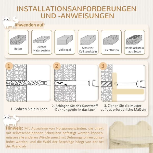SONNENH Kradsestativ, Spånplade, Beige, 40 × 28 × 73 cm