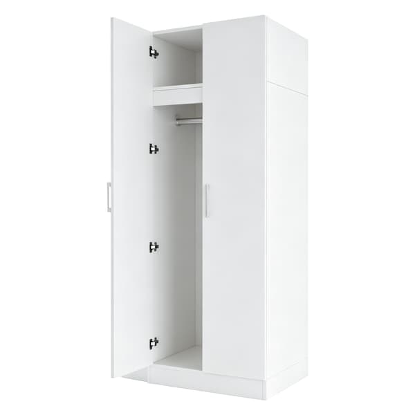 SONNENH Opbevaringsskab, MDF, Hvid, 90 × 55 × 170 cm