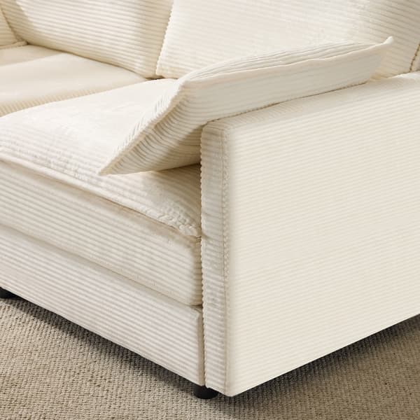 SONNENH Modern minimalistisk 2-sits soffa, bekväm och rymlig, lämplig för vardagsrum/sovrum