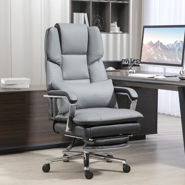 SONNENH Kontorstol, ergonomisk, justerbar, 63x71x123-129 cm, lysegrå/sort