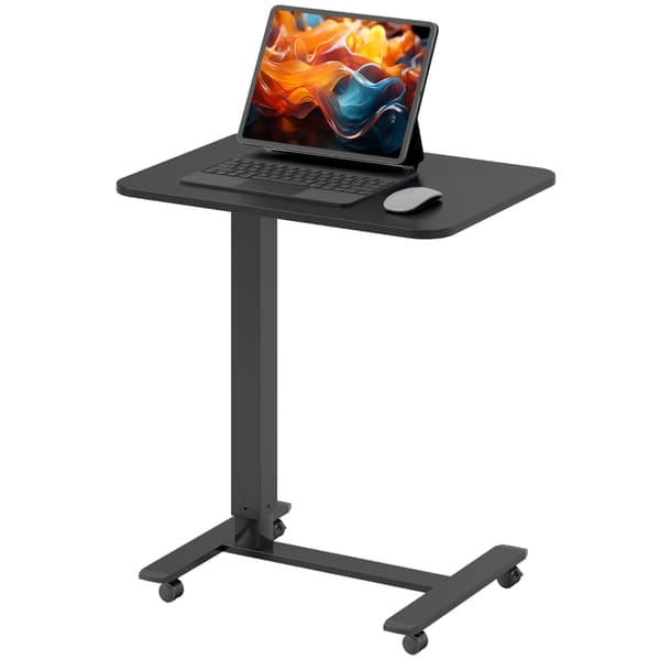 SONNENH Skrivebord, Træ, Sort, 65 × 48 × 110 cm