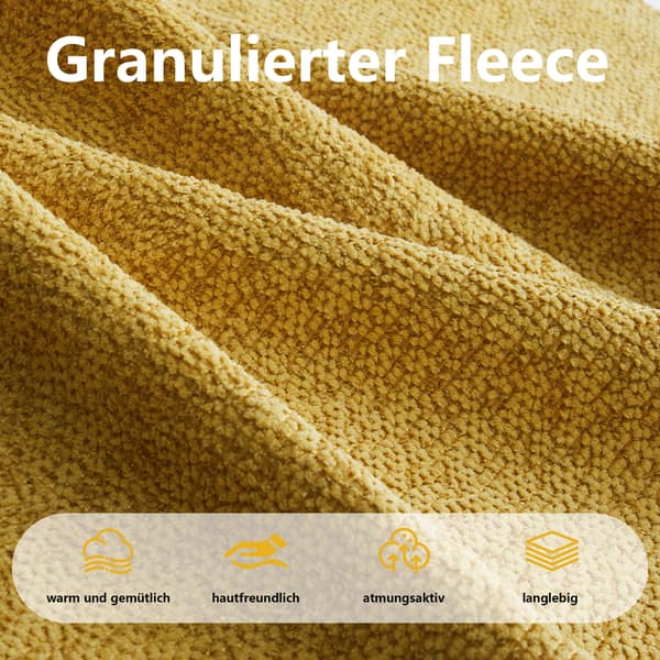 SONNENH Brravo Ottomaan Granular Fleece-Kellow