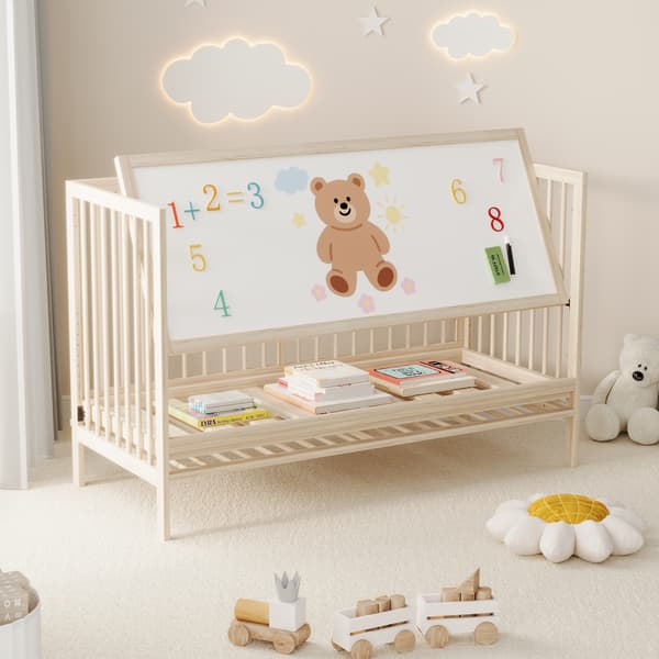 Lastensänky, 60 x 90 cm, beige