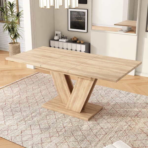 SONNENH Matbord, MDF, Ek, 180 × 80 × 75,5 cm