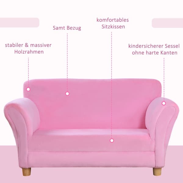 SONNENH Barnsoffa Barnfåtölj Soffsoffa Barnstol Barnsrum Mjuk soffa Dubbelsoffa Enkelsoffa (Jordgubbsoffa)