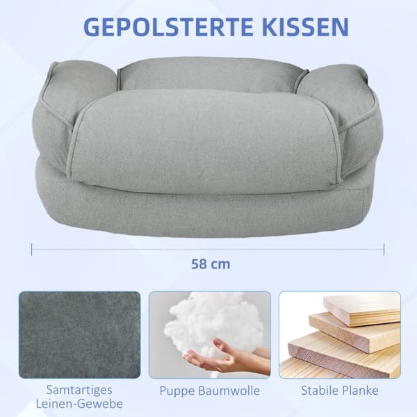 SONNENH Stor høj kontorstol, 200 kg bære kapacitet, solid konstruktion, blød polstring, lysegrå