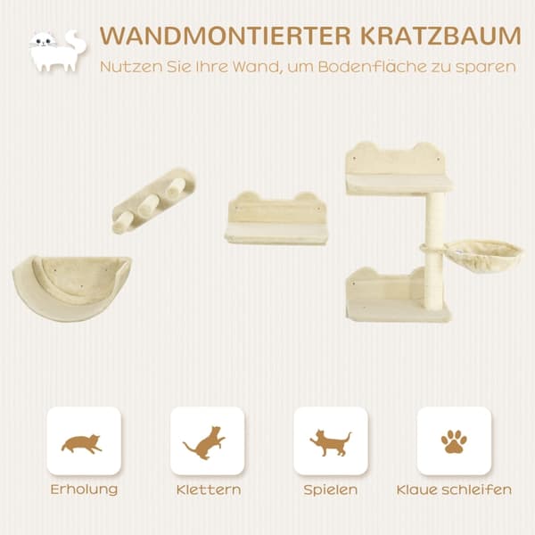 SONNENH Kradsestativ, Spånplade, Beige, 40 × 28 × 73 cm