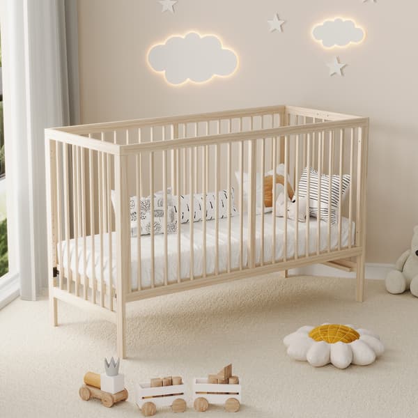 Børneseng, 60 x 90 cm, beige