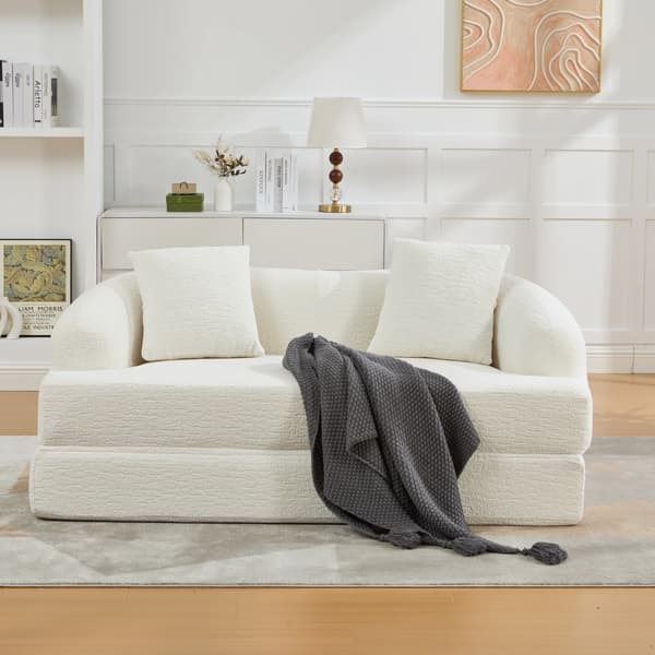 SONNENH Sovesofa, Chenille, Beige, 157 × 84 × 65 cm
