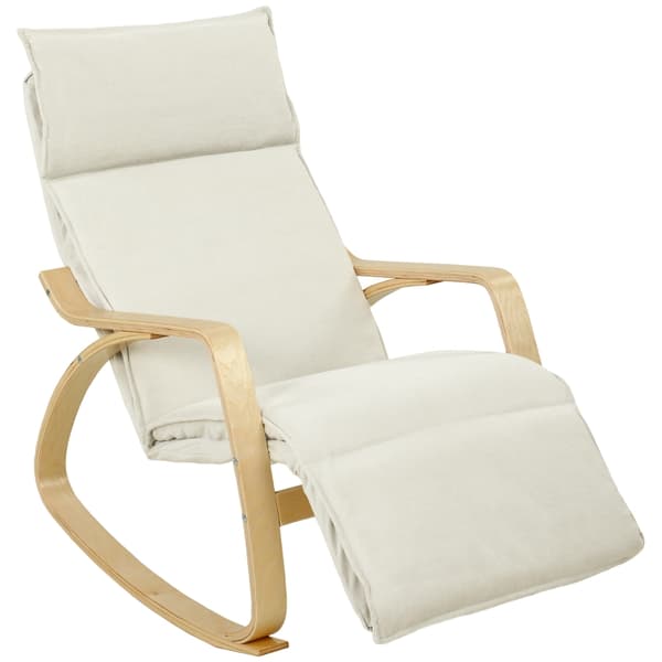 SONNENH Gungstol, Polyester, Krämvit, 106 × 67 × 92 cm
