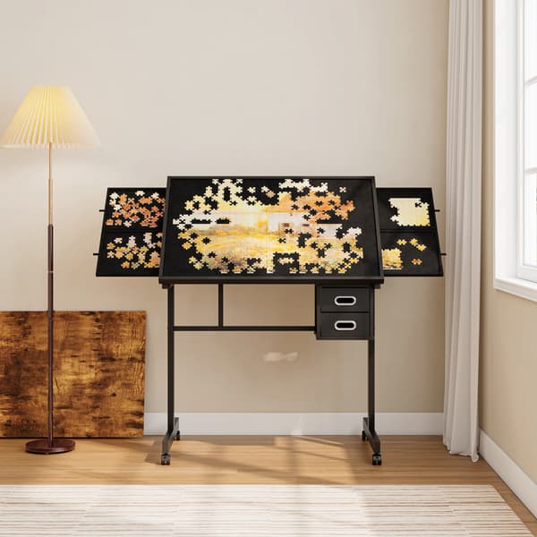 SONNENH Skrivebord, MDF / Metal, Sort, 89 × 59,5 × 78,5 cm