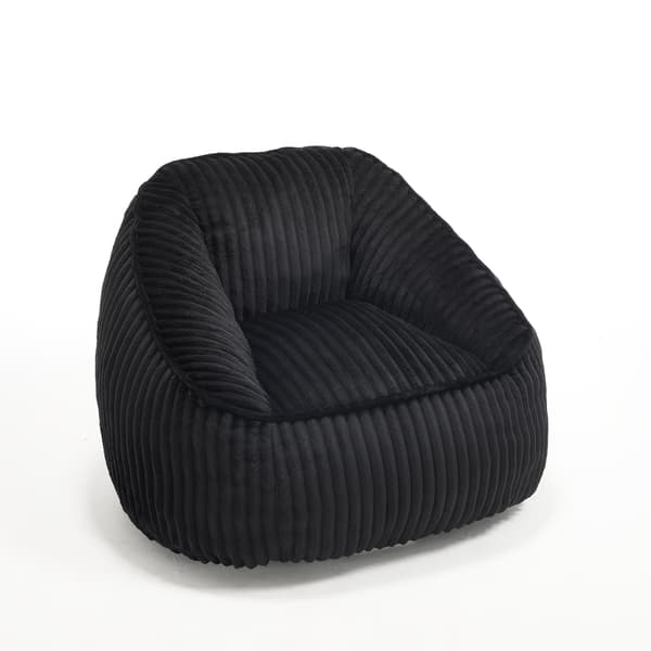 SONNENH Sittsäck, Chenille, Svart, 98 × 92 × 73 cm