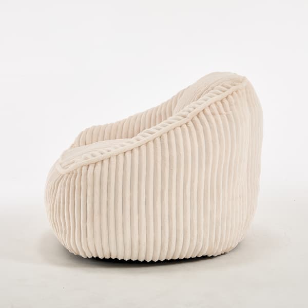 SONNENH Sittsäck, Chenille, Beige, 98 × 92 × 73 cm