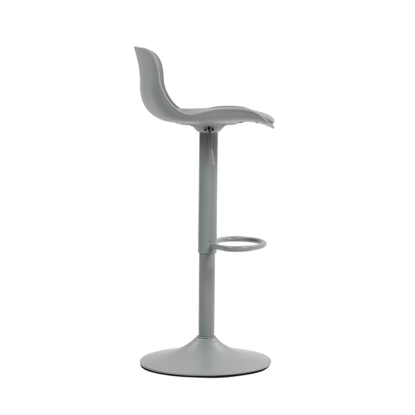 SONNENH Barstol – set med 2, Metall / Klädd, Grå, 43 × 44 × 80 cm
