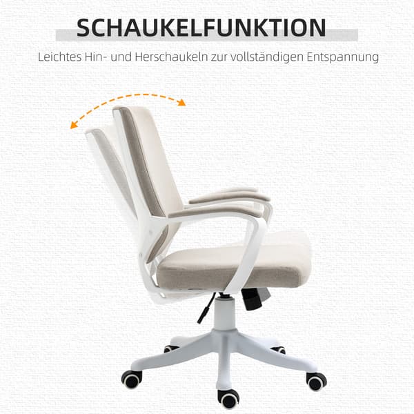 SONNENH Kontorstol, Polyester, Beige, 62 × 69 × 100 cm