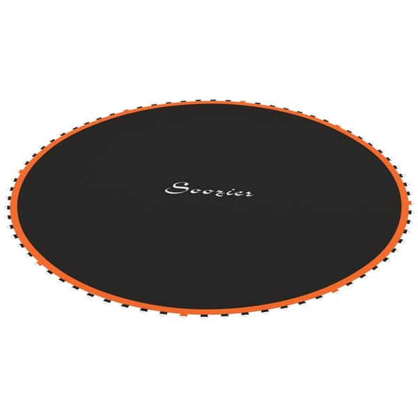 SONNENH Trampolinmåtte, rund hoppemåtte, polypropylen, orange