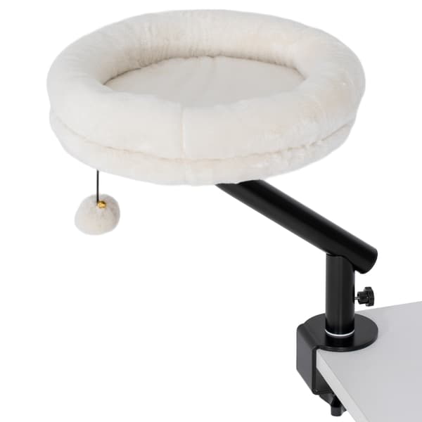 SONNENH Kattbädd, Polyester, Krämvit, 35 × 35 × 48 cm