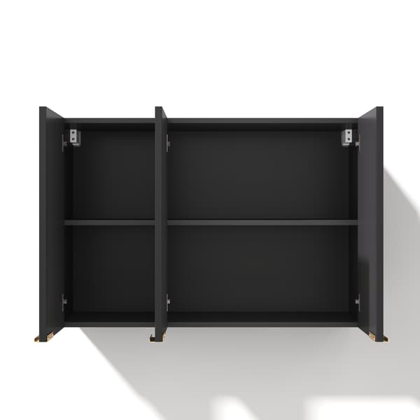 SONNENH Köksskåp, MDF, Svart, 90 × 29 × 60 cm