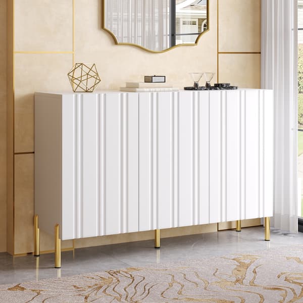 SONNENH Skoskab, MDF / Spånplade, Hvid, 120 × 35,5 × 80 cm