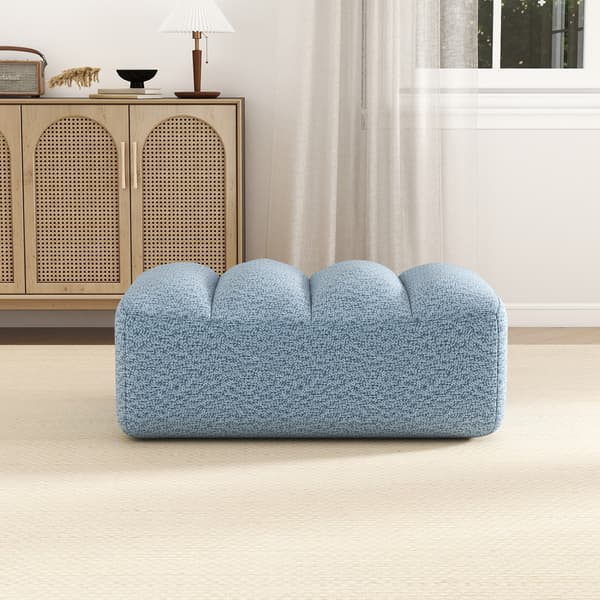 SONNENH Brravo Ottoman Granular Fleece-Blue