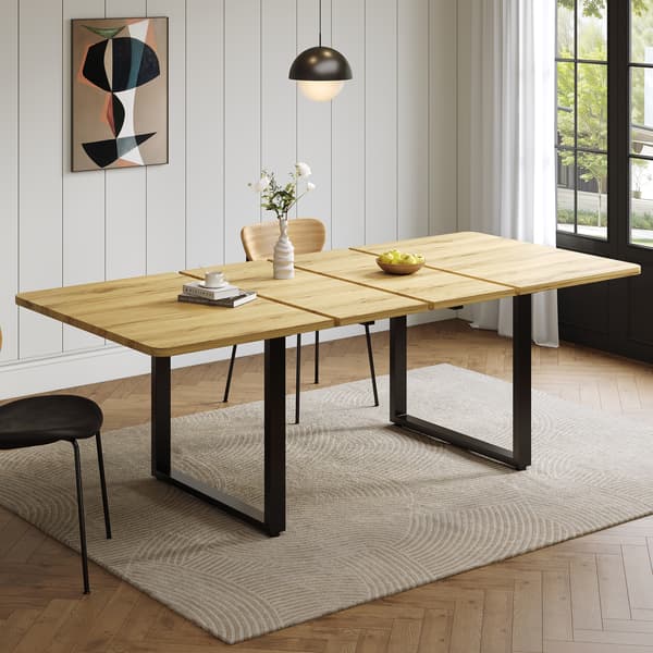 SONNENH Matbord, MDF, Naturfärgad, 220 × 80 × 75 cm