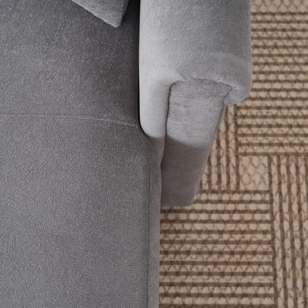 SONNENH Bäddsoffa, Chenille, Grå, 206 × 130 × 85 cm