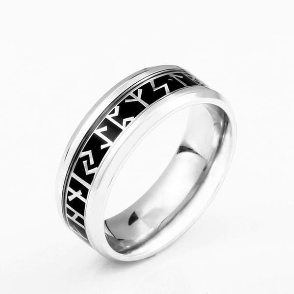 Ring - Nordisk mytologi - Runer stål / Sort