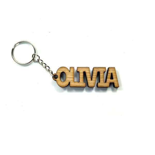 Nøglering i træ - Olivia