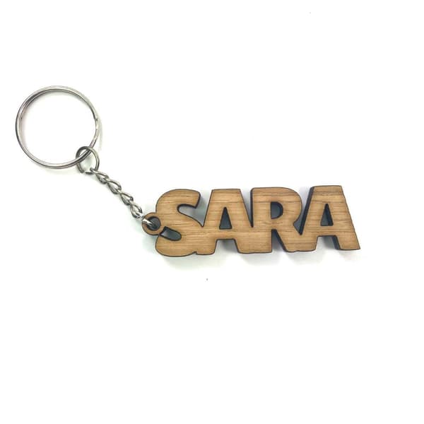 Nøglering i træ - Sara