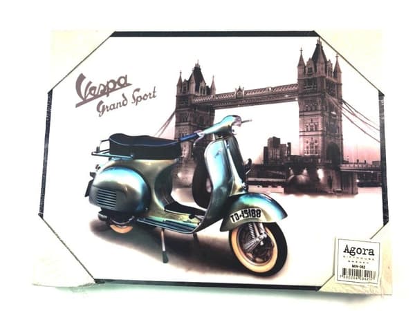 Billede Blå Vespa