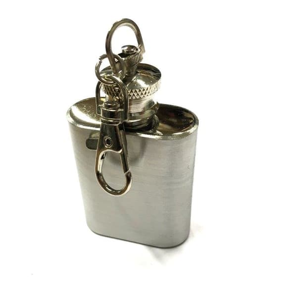 Lille lommelærke i rustfrit stål 30 ml / 1 oz