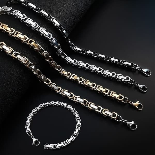 Armband kedja Silver/guld