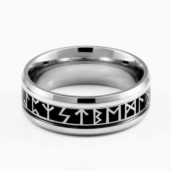 Ring - Nordisk mytologi - Runer stål / Sort