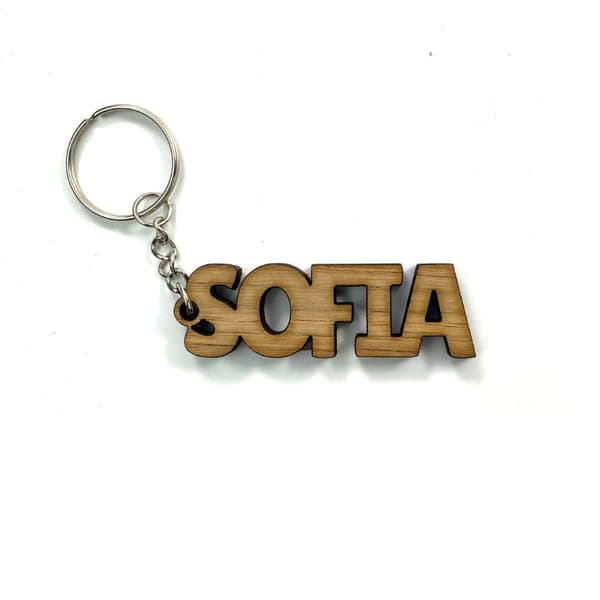 Nøglering i træ - Sofia