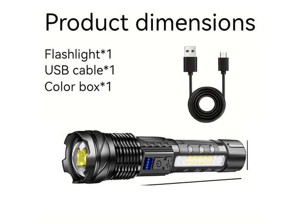 Ladattava LED-taskulamppu