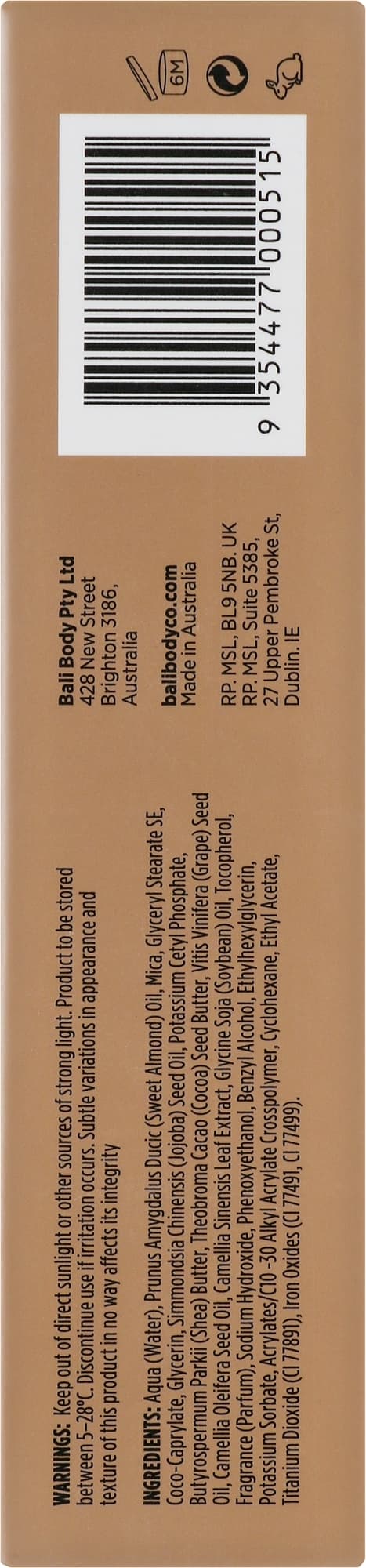 BALIBODY BRONZING SERUM ILLUMINATING 30ml