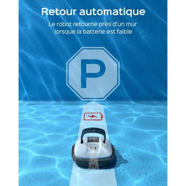 Poolrobot - WYBOT - Osprey 200 Max - Autonomi 100 min - Bottenrengöring - Trådlös