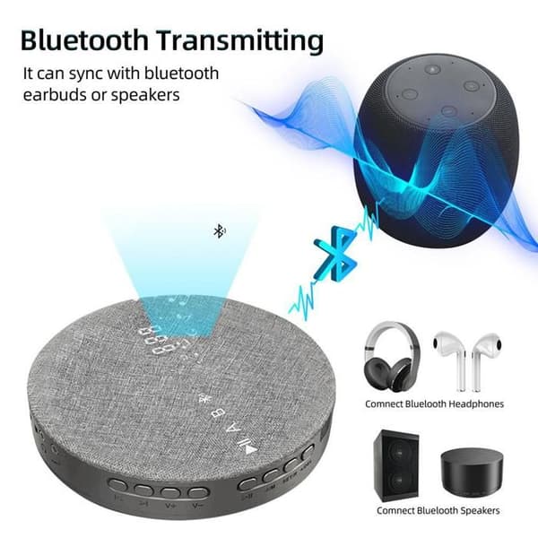 CD-afspiller, Bluetooth, USB/AUX-interface, egnet til forskellige scenarier, grå