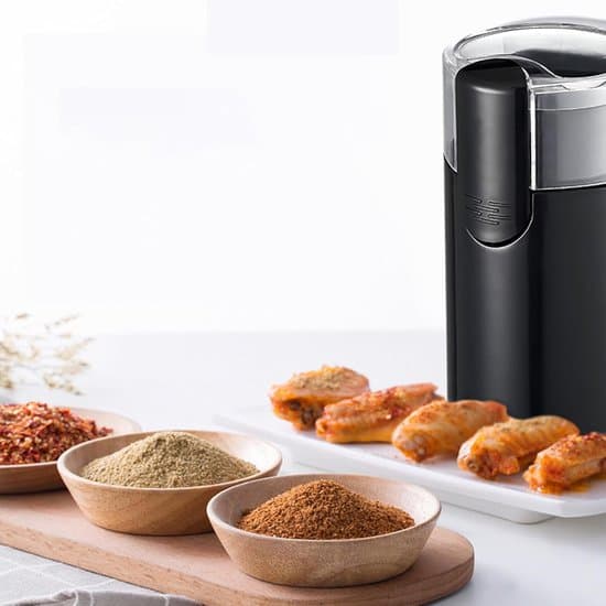 Elektrisk kaffebønnekværn - Rustfrit stål - Sort