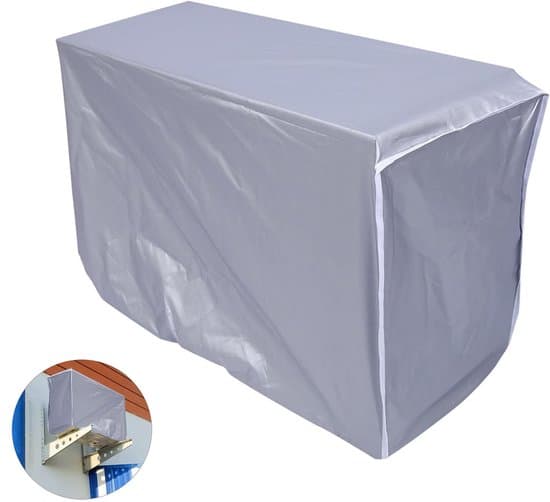86x35x60cm Vedenpitävä Ulkoilmastointilaitteen Suojus - Harmaa