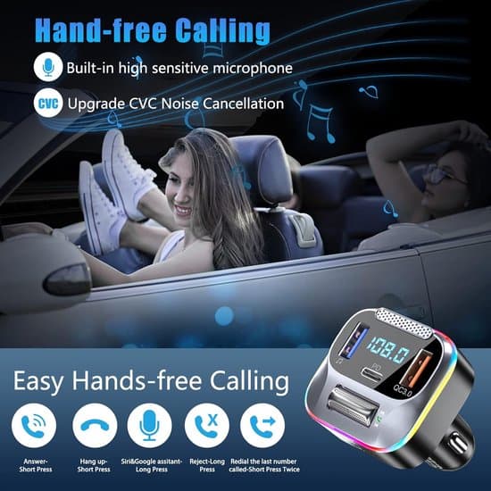 Bluetooth-sändare - Bluetooth-mottagare - 2-i-1 - Bluetooth-mottagare - Bil