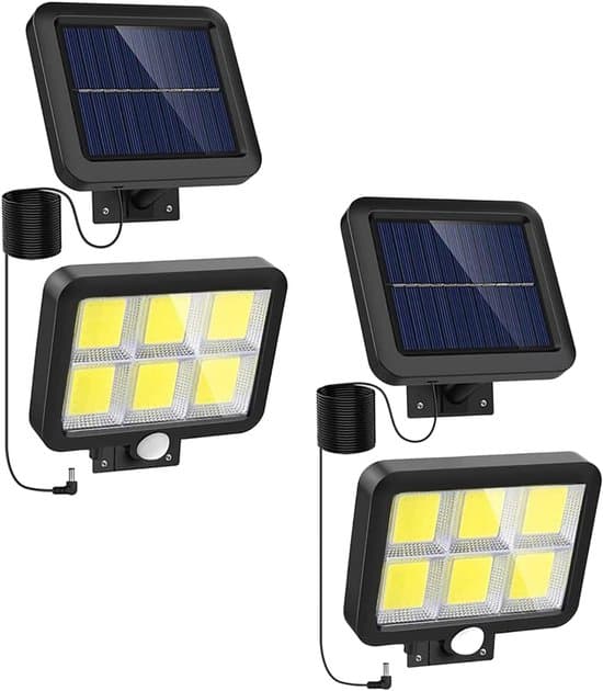 Sollampor med rörelsesensor - Svart