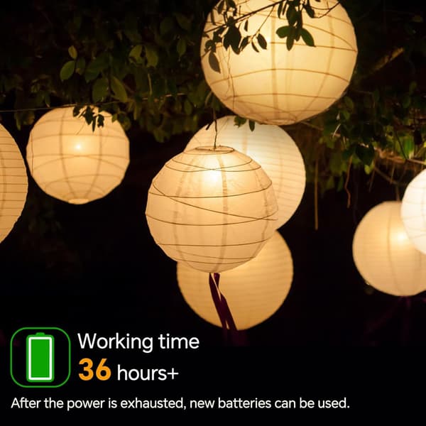 15 mini-LED-paperilyhtyä, LED-ilmapallovalot